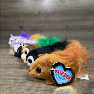 (8) Fuzzee Tails Stuffed Animals Plush Toy Toys